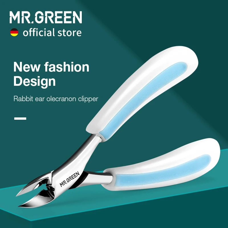 MR.GREEN obcinacz do paznokci uszy królika profesjonalne narzędzie do Pedicure obcinacz do paznokci Anti-Splash wrastające noży zestawy narzędzi do Manicure