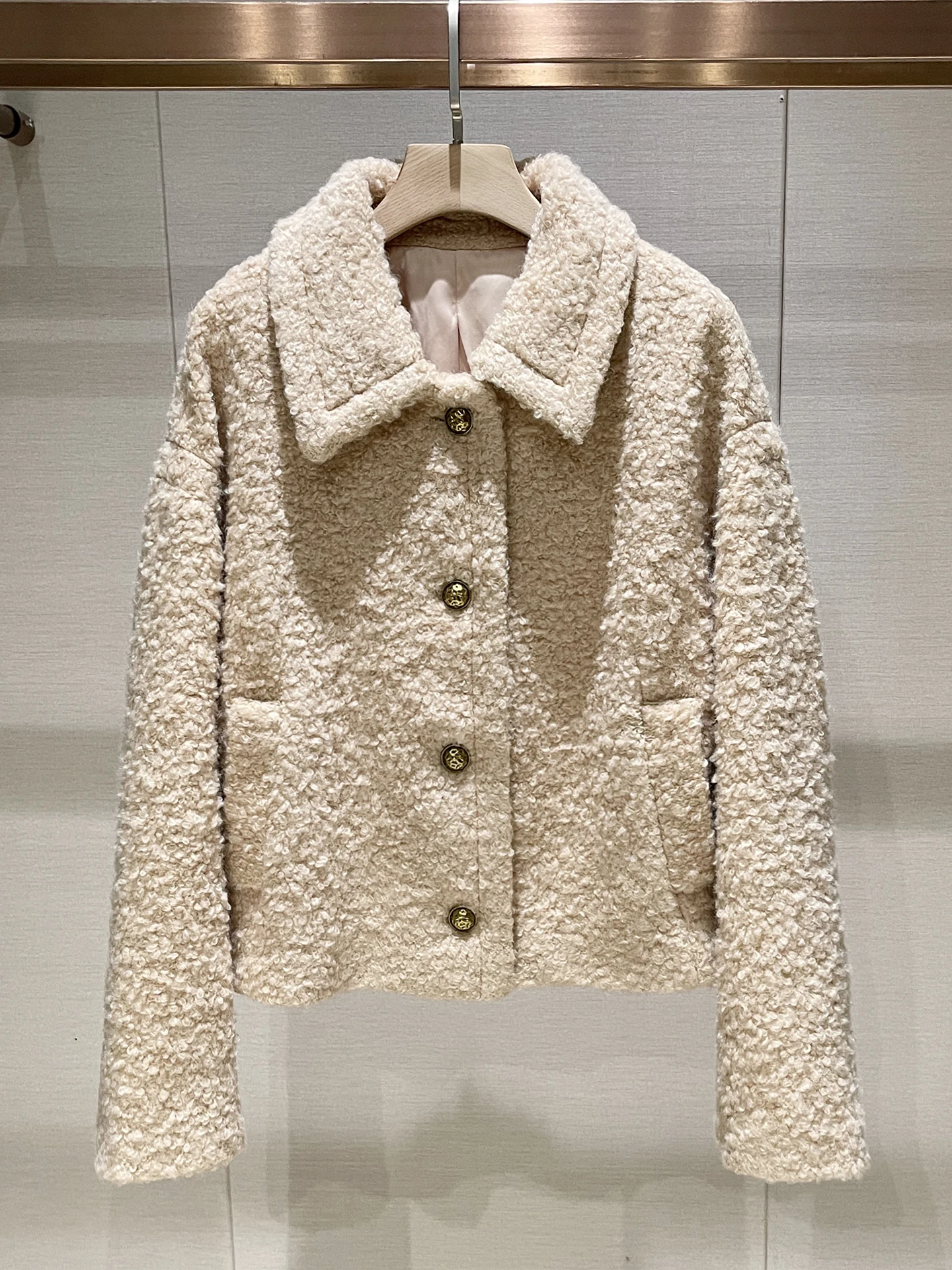 Prendas de abrigo peludas Jaet Envious Cuello caqui Largo Sve Retro Casual Cárdigan abierto Top Mujer Invierno Nueva llegada Tubo recto...