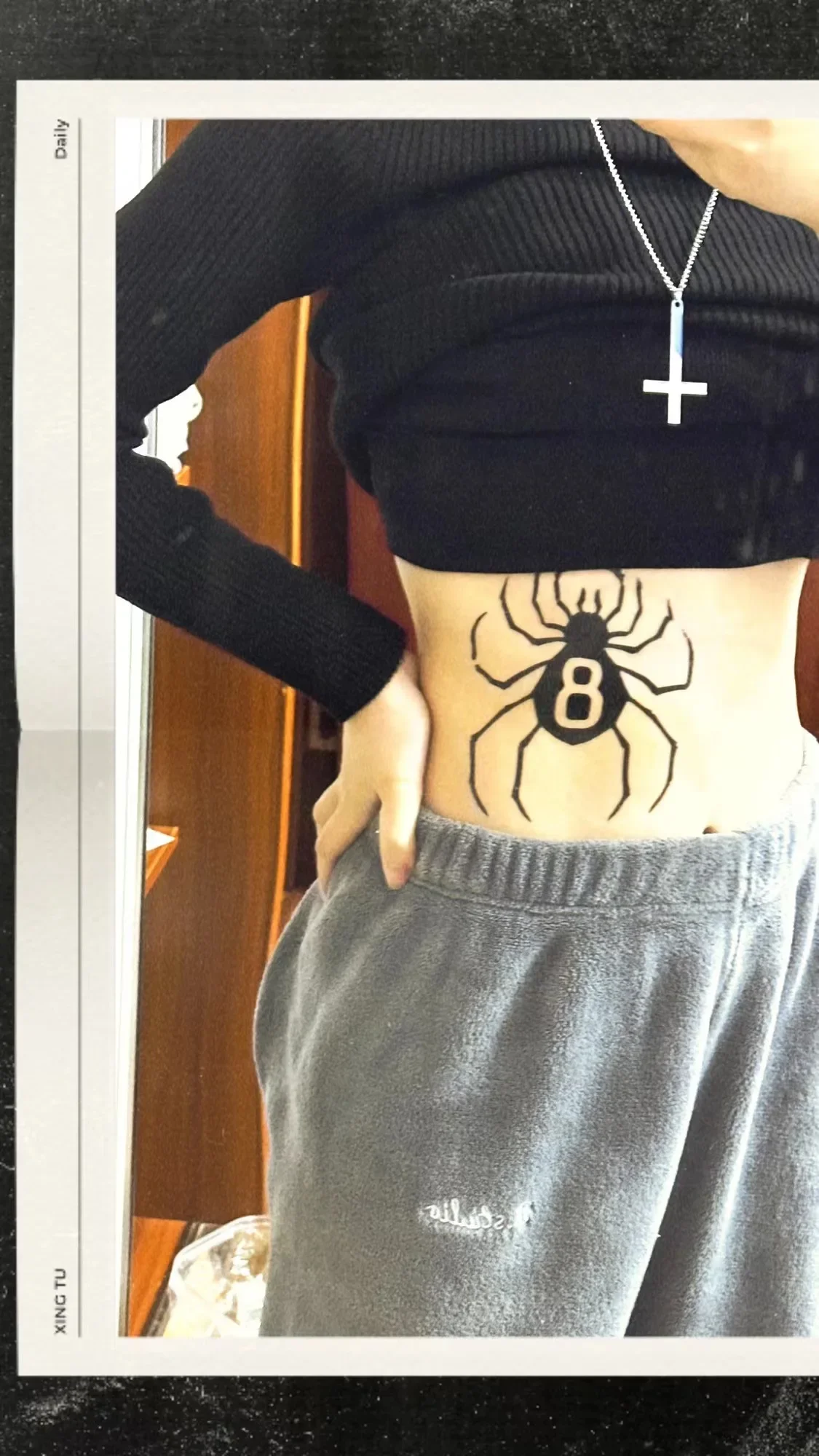 Anime Hunter X Hunter Temporäre Tattoos Shizuku Spider 8, große Tattoo-Körperkunst, wasserdicht, gefälschte Tattoo-Aufkleber für Damen und Herren – Detail 3
