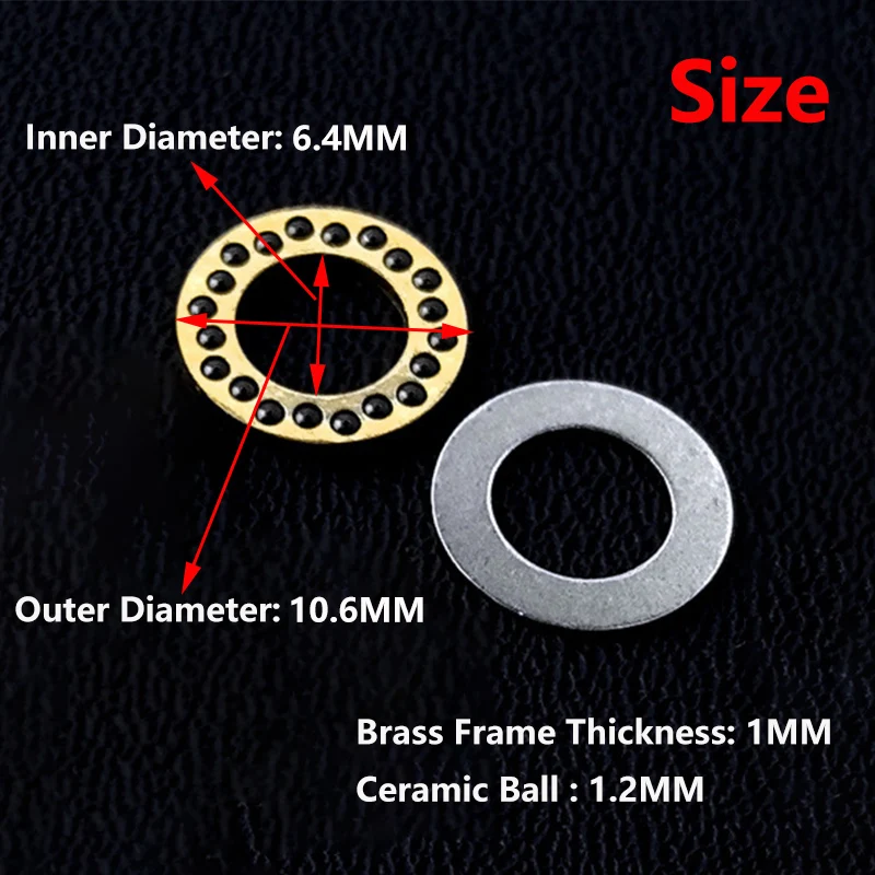 CNC Brass Ceramic Ball Material Fold Knife Accessories Cage Bearings For Rick Hinderer XM18 Eklipse  Maximus ZT0392 ZT0920 0456
