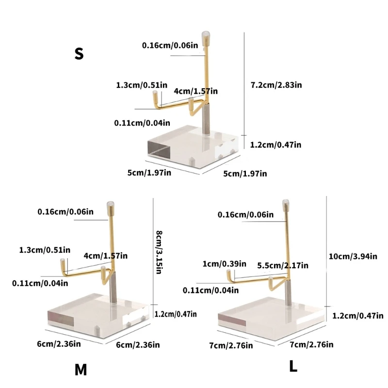 Eleganter Kristall-Organizer-Ständer mit verstellbaren Haken, stilvolle Designs für Wohnaccessoires und den Einzelhandel