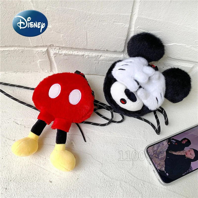 Disney Mickey New Mini Children's Bag 3D Cartoon Cute Children's Coin Purse Fashion Trend Mini Casual Shoulder Messenger Bag