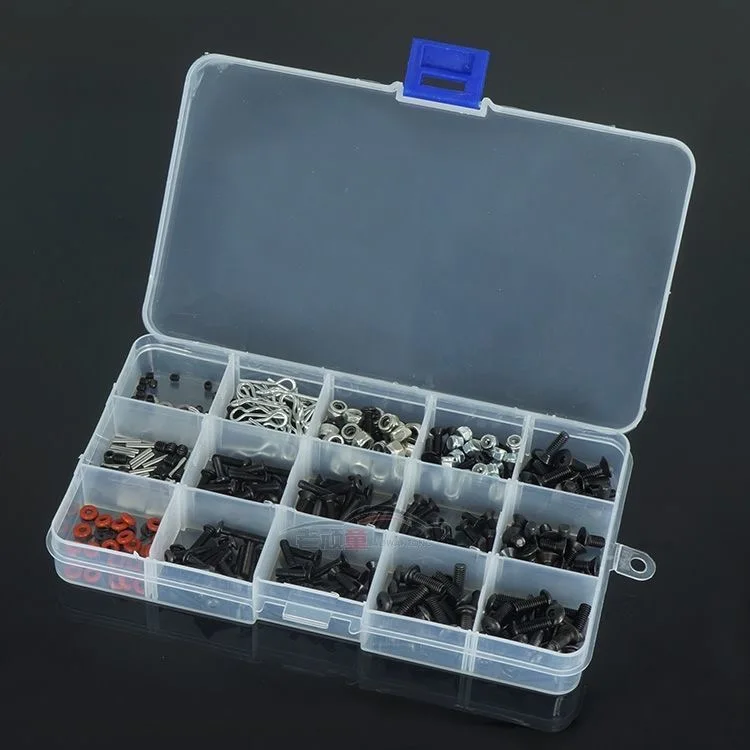 500pcs Universal RC Screw Kit Screws Assortment Set Hardware Fasteners for Traxxas Axial Redcat HPI Arrma Losi 1/8 1/10 1/12