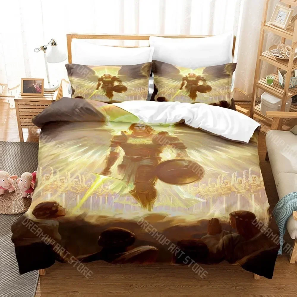 Exquisite 3D Print St.Michael Bedding Set Single Twin Full Queen King Size Bed Set Aldult Kid Bedroom Duvetcover Sets