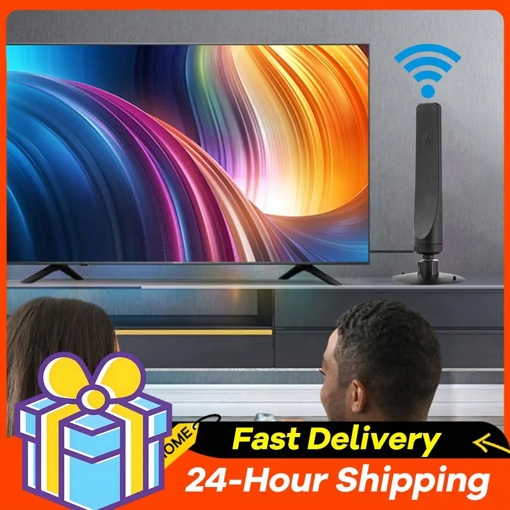 

12dBi 1080P TV Antenna Booster 50 Miles Digital HDTV Aerial Receiver for Indoor