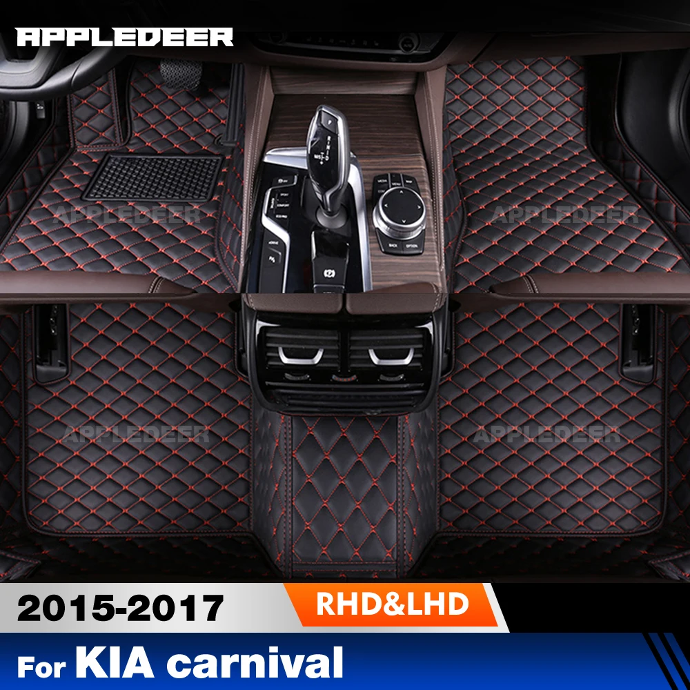 

Автомобильные коврики для KIA carnival 2015 2016 2017, индивидуальные автомобильные подушечки для ног, автомобильный ковер, аксессуары для интерьера
