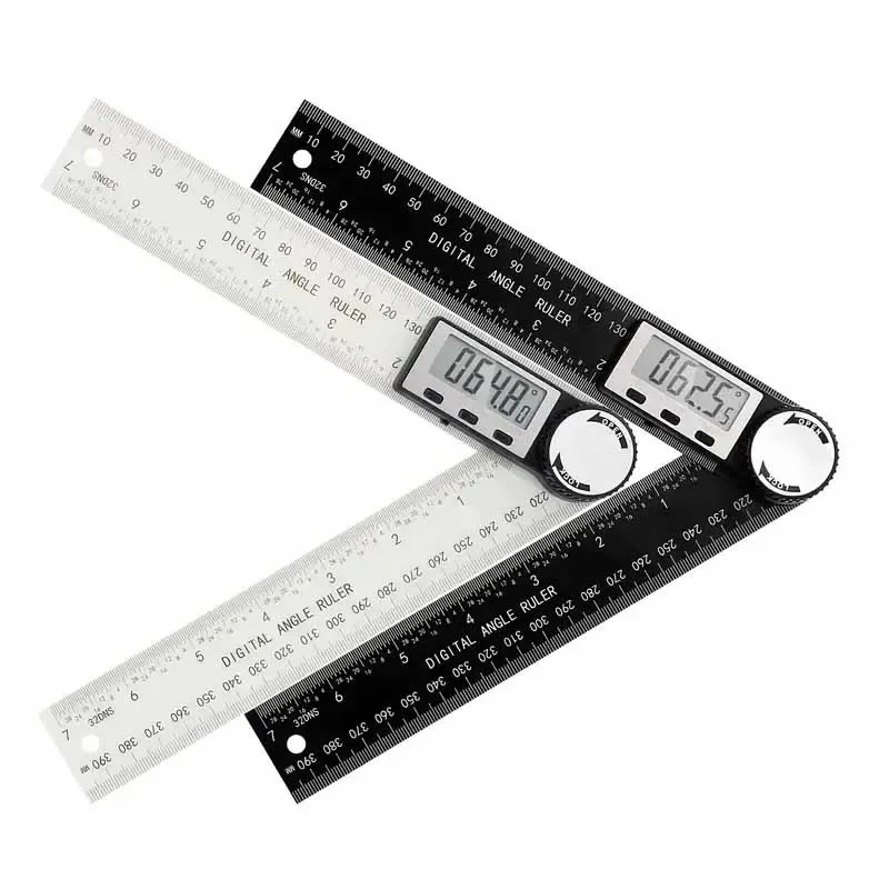 1PC 2 in 1 Digital Angle Detector Scale High Accuracy Multifunctional Woodworking Measurement Tool
