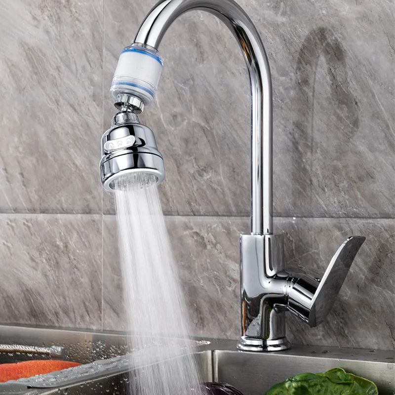 Water Filter Filter Water Purifier 360-Degree Rotatable Waterproof Faucet Anti-Splash Nozzle 3-Speed Adjustable Water Kitchen