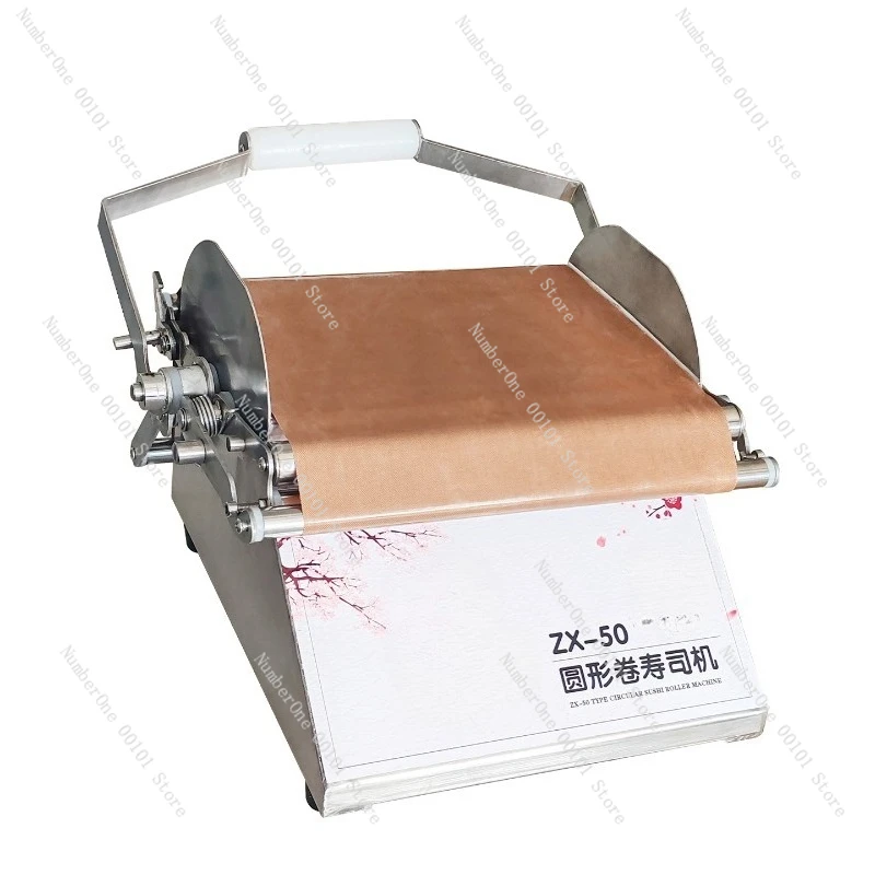 Round Sushi Machine | Manual Nori Rice Roller, Stainless Steel Sushi Roller