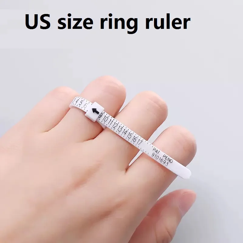 2pcs uns Größe Ring Messung Kreis Finger Größe Messgerät Männer Frauen Größen A-Z Schmuck Zubehör Werkzeuge