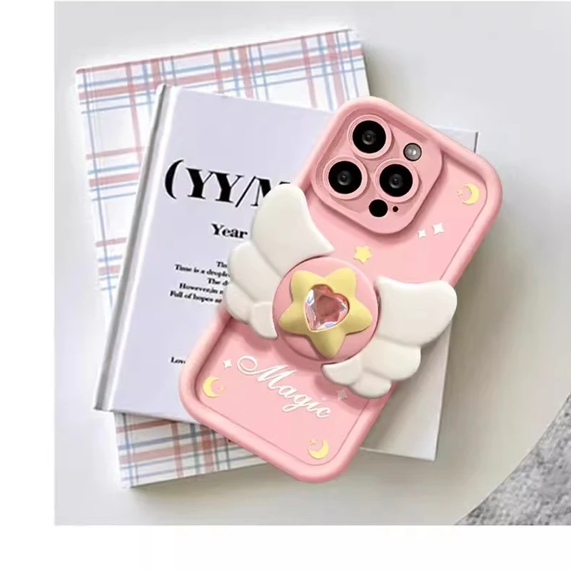 Phone Case For Samsung S24 Ultra S23 S22 S21 Plus S20 FE A54 A34 A24 A14 A04S A55 A35 A25 A15 A05S 3D Magic Wing Cover - náhled 6