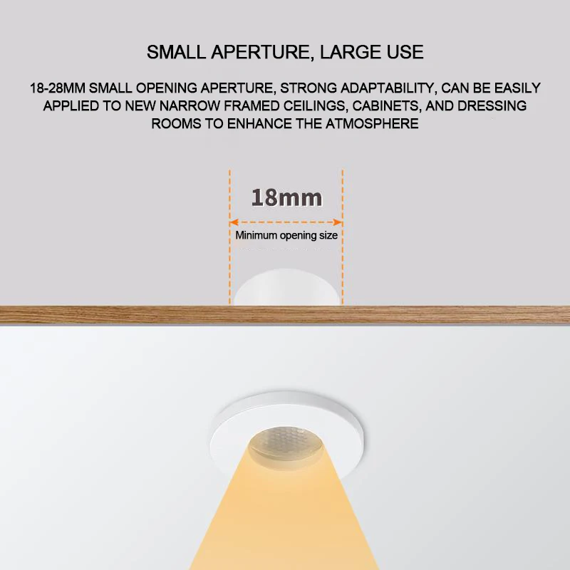 mini LED Spotlights Led Ceiling Down Lights Silver Black White 1W 3W Light Bulbs for Cabinet Counter Showcase AC110V 220V