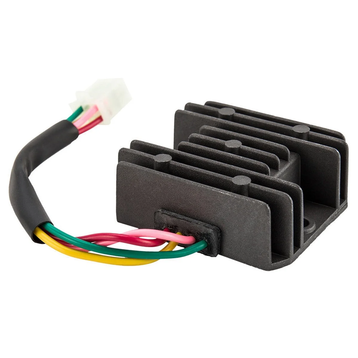 Universal 4 Wire Full Wave Black Motorcycle Regulator Rectifier 12V DC Bike