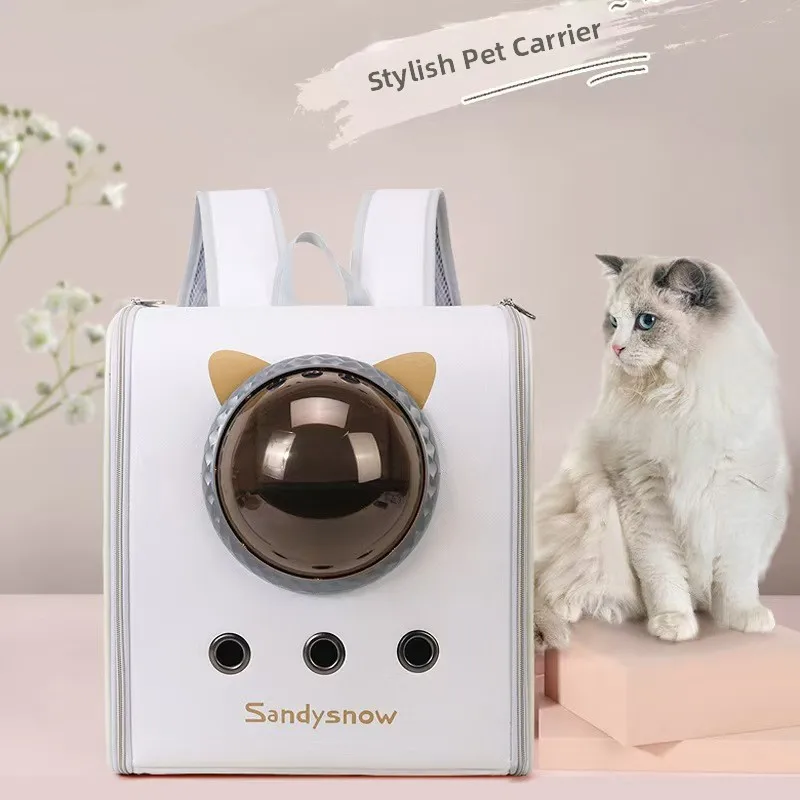 lightweight-portable-dog-pet-bag-large-capacity-spacecraft-luggage-cover-breathable-stress-relief-bag-travel-bag