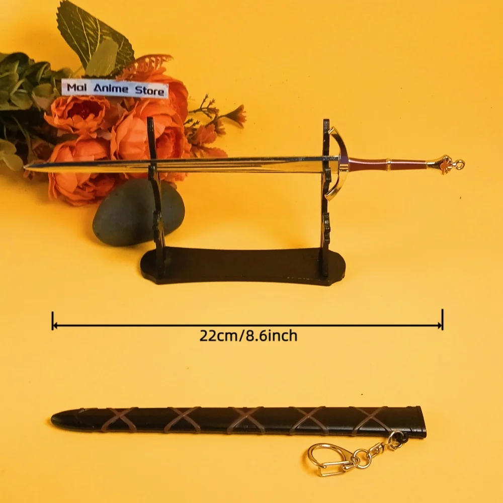 8.6 inch Dragon Katana Anime Dragon Originele Samurai Sabel Metalen Ninja Mes Zwaard Echte Japanse Katana Unsharp Speelgoed Gift