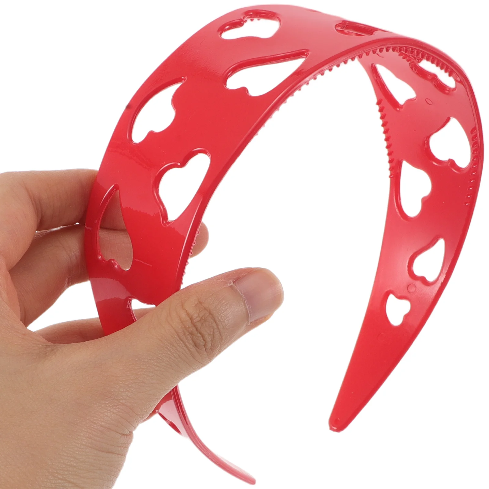 

3 шт., повязки на голову с сердечками для женщин, широкие пластиковые ленты для волос, нескользящие зубы, головной убор на день Святого Валентина, декоративная прическа