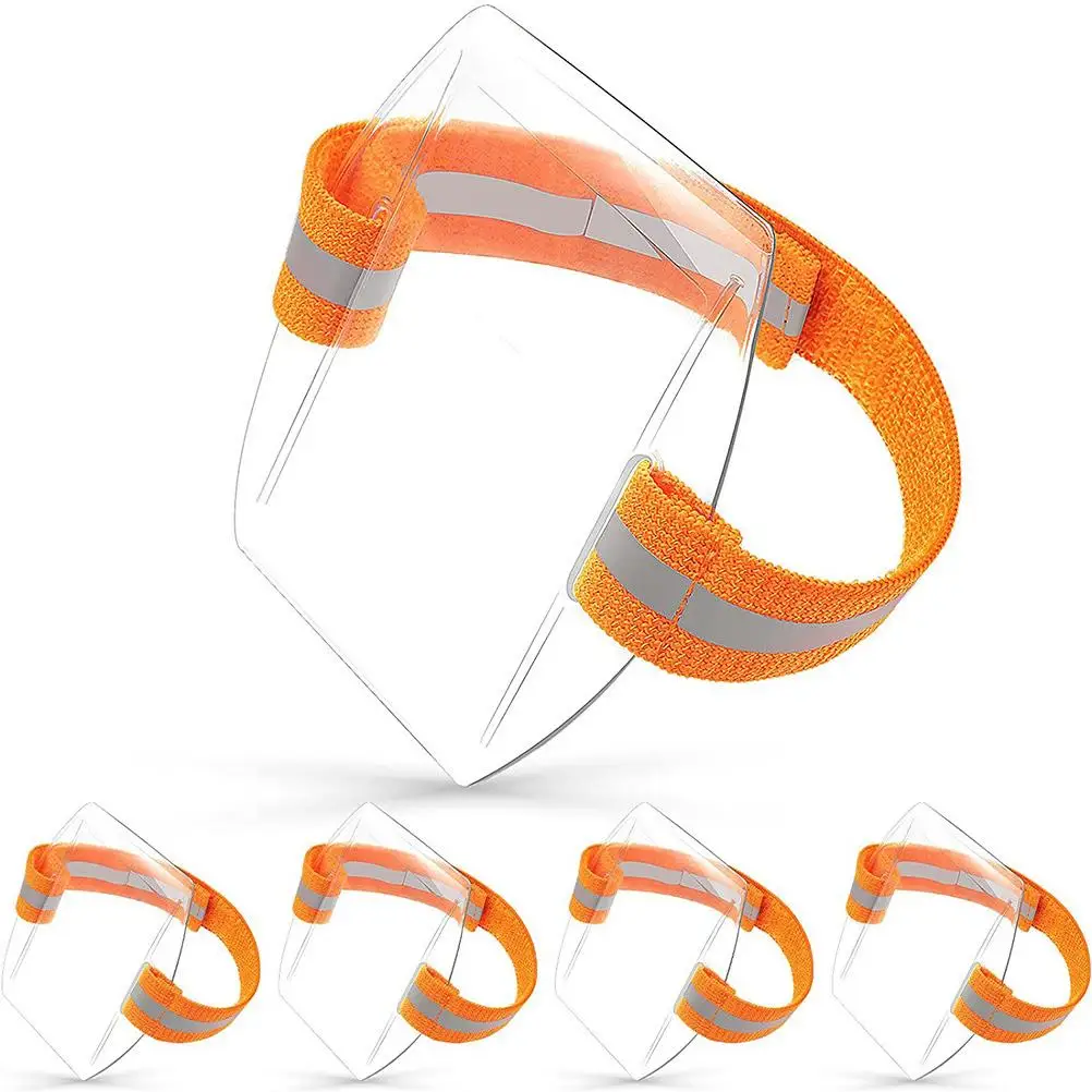 5 Pcs Clear Card Sleeves Security Badge Holder ID Pvc Arm Band Home Work Plastic Protective Cover