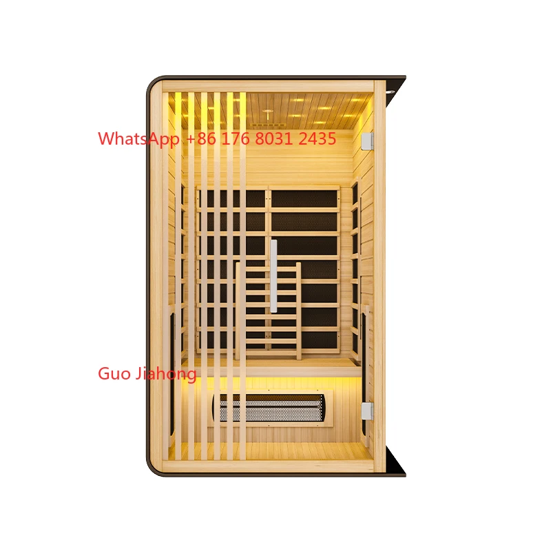 

Modern 2 Person Indoor Sauna Room Canadian Wooden Hemlock Sauna Rooms