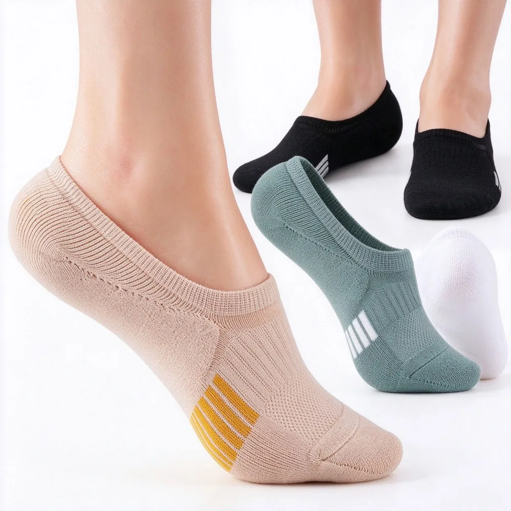 5 Pair Women Outdoor Sports Socks, Comfortable Breathable Athletic Socks for Running Hiking Daily Leisure