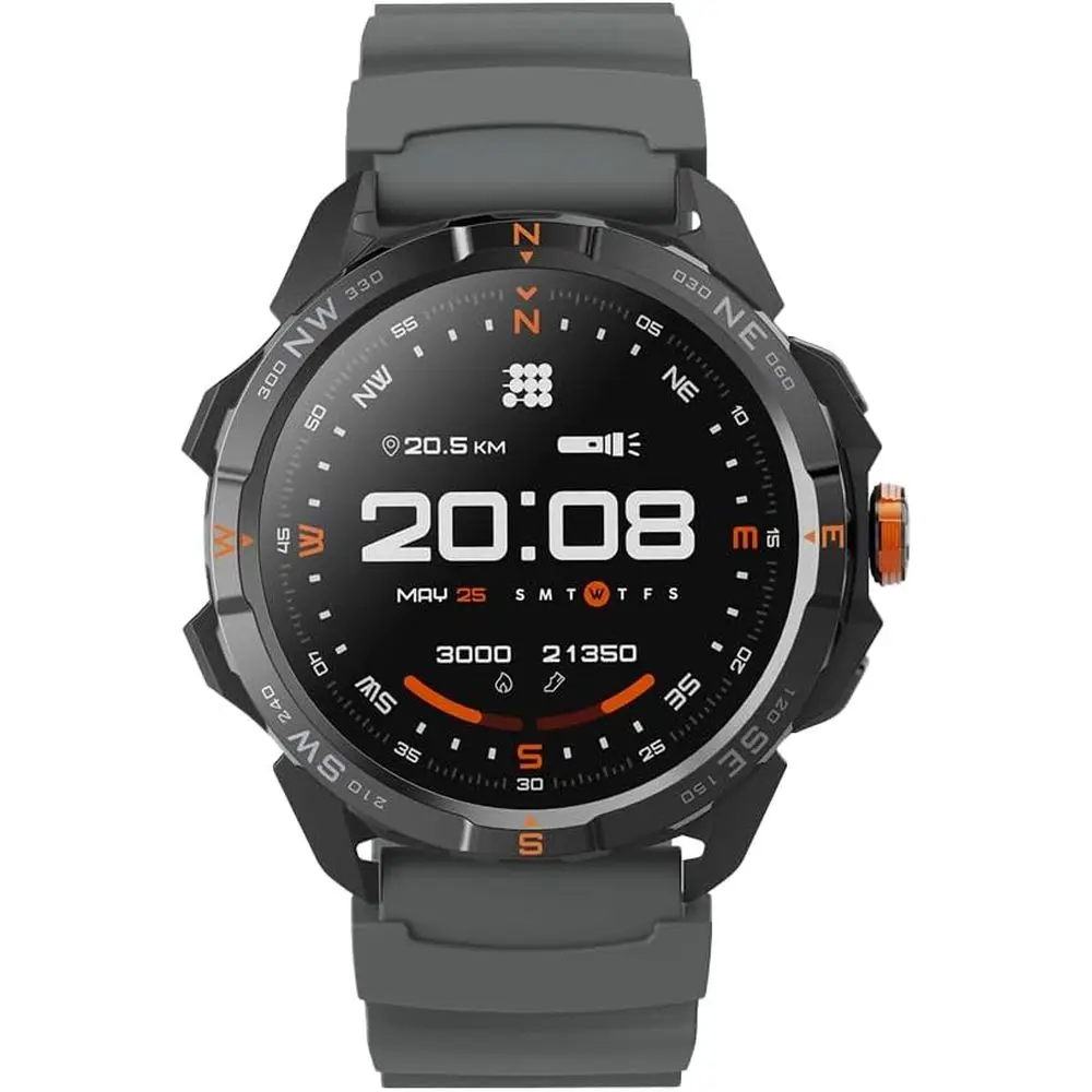

Cubitt Terra Red Smartwatch with Dual-Band GPS, 1.48” AMOLED Display, Oline Maps, VITA AI, AI , ReadinScore, 5A, 14-Day Battery