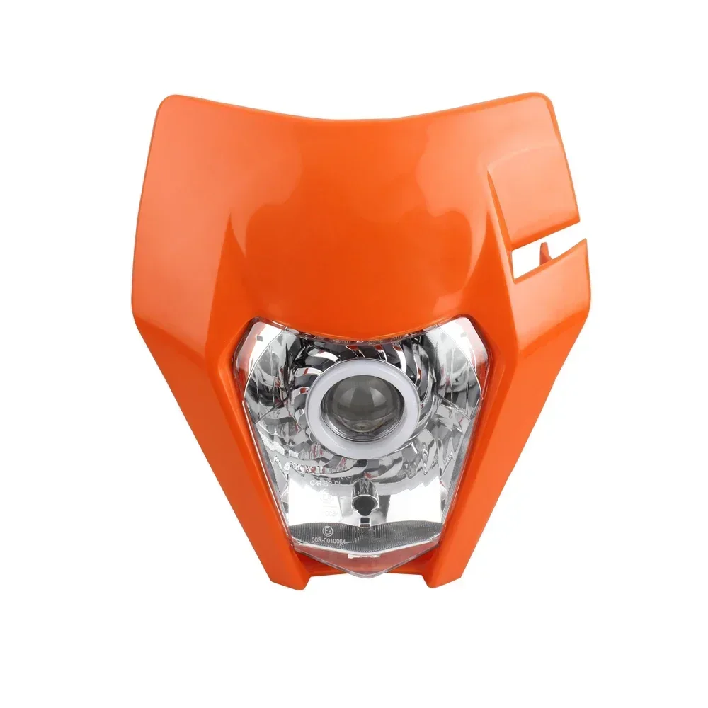 

for KTM Headlight Plate Motorcycle LED EXC 300 XC SX 125 250 350 450 Round Wick Headlamp Dit Bike Supermotor Enduro Accessories