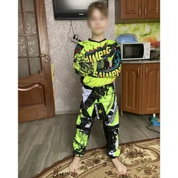 motocross jersey and pants child boy girl 5 6 7 8 9 10 11 12 13 14 15 years old MX Off-road MTB Combo for Kids gear set racing