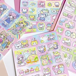 Guka Sticker Salt Collage Cute Rabbit Guben Material Diy Mobile Phone Case Decoration Girl Sticker