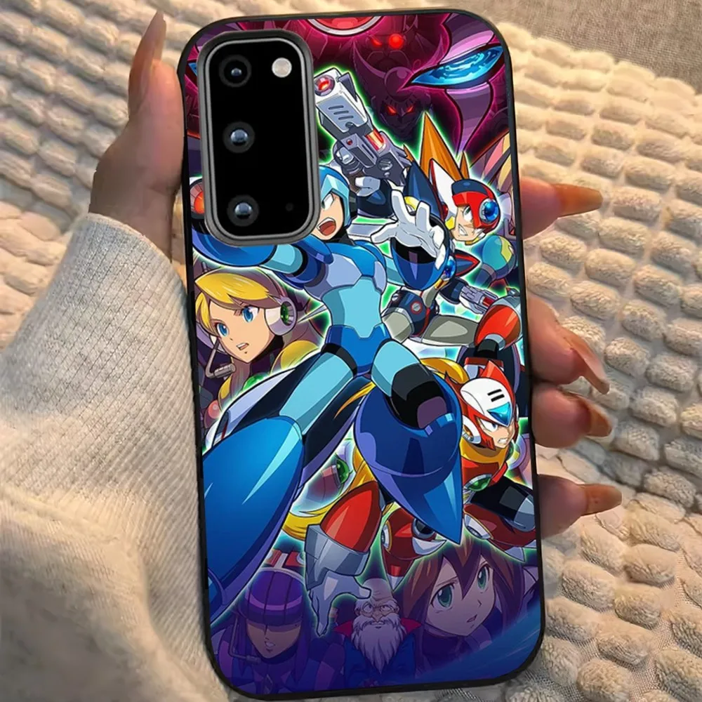 Game R-Rockman Megaman Phone Case For Samsung Galaxy S22 S24 S23 S30 Note 20 10 Plus LITE FE ULTRA Shell