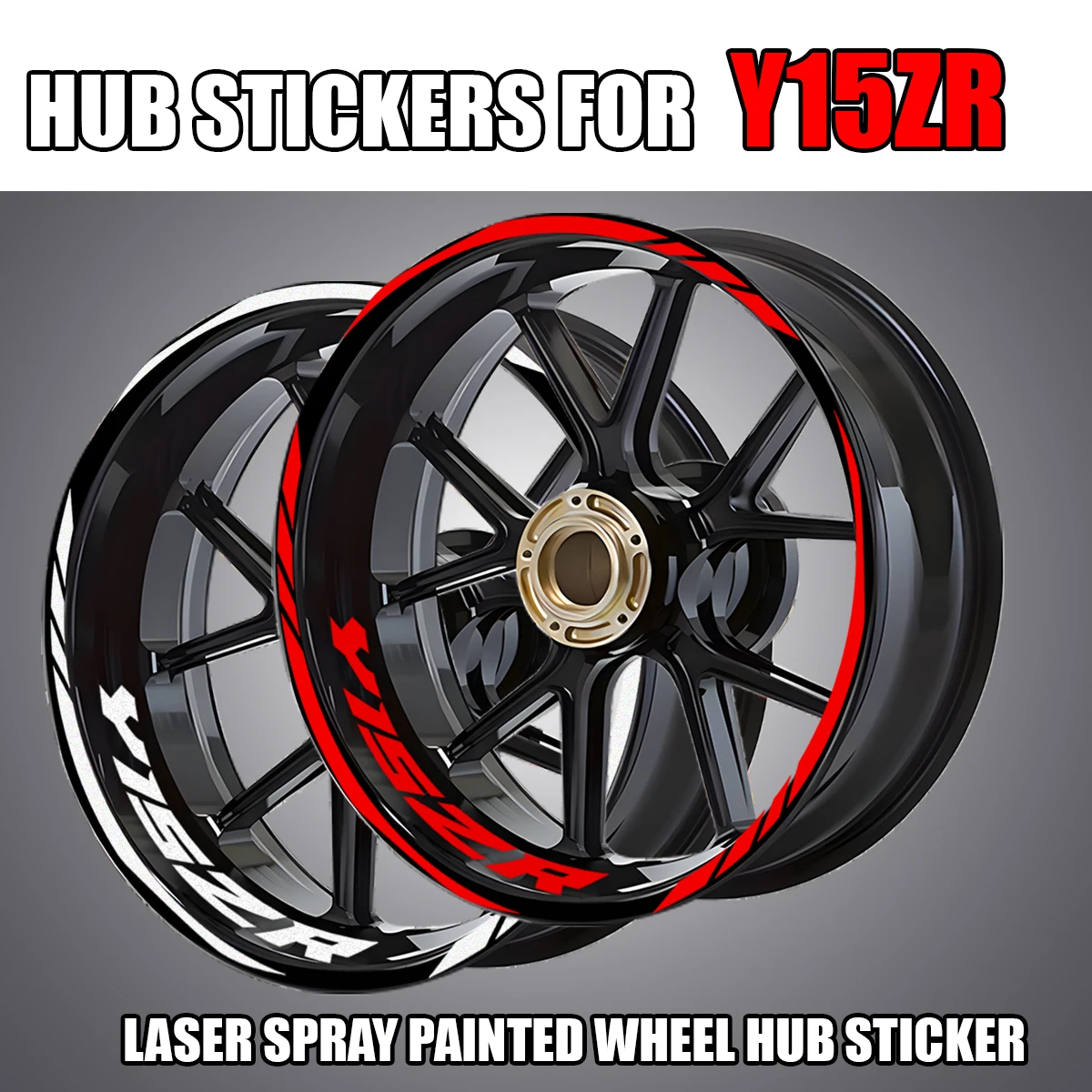 

For YAMAHA Y15ZR Y15 ZR Emblem Reflective Motorcycle Wheel Hub Inner Rim Strips Stickers Motorcycle Scooter Accessories Decals