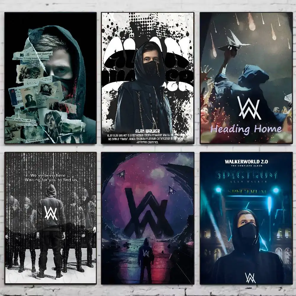 Популярная музыкальная певица A-alan Walker, постер высокого качества, эстетическое украшение для гостиной в общежитии, наклейки для рисования, подарок