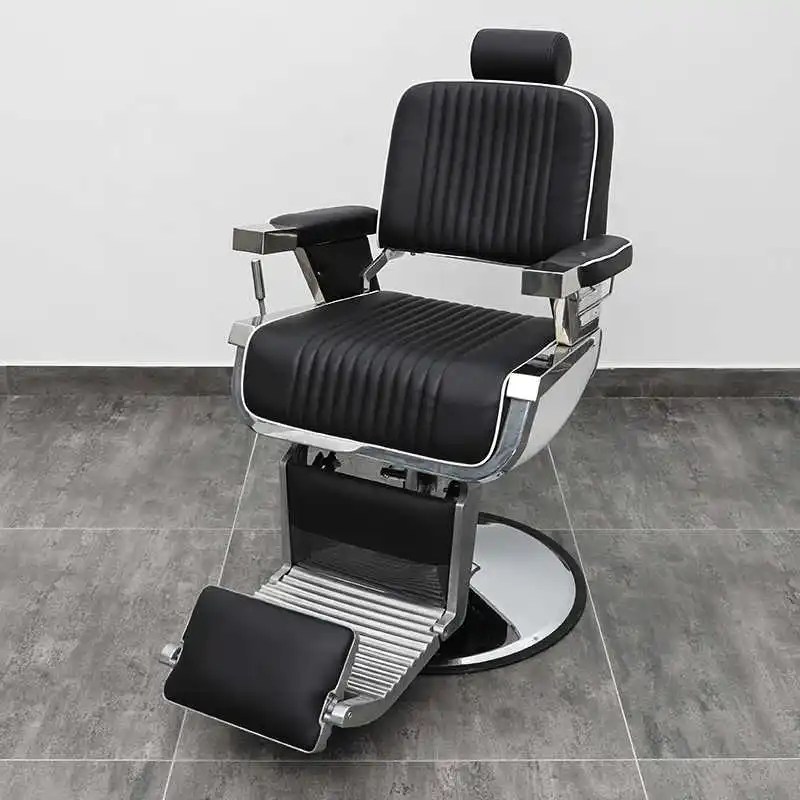 Vintage Barber Shop Barber Chair Men's Oil Head Shop Reversed Shaving, Hairdressing, and Dressing Lounge Chair