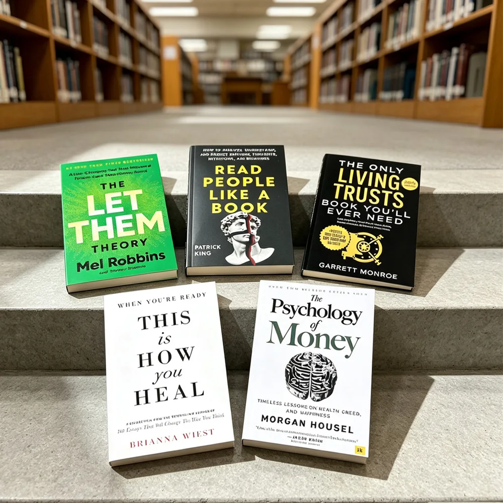 Hot Selling-The Let Them Theory, Read People Like a Book,  This Is How You Heal,The Psychology of Money
