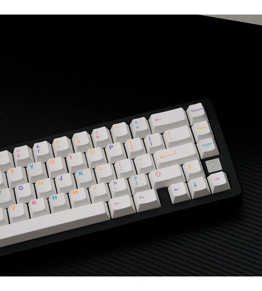 Keycap personalized two-color original height 121 keys ABS multicolored white series 5 keycaps