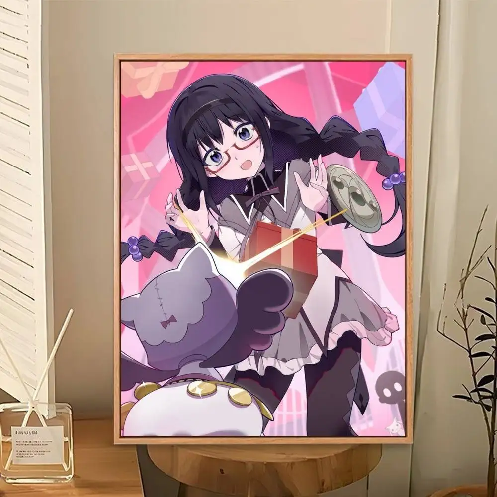 P-Puella Magi Akemi H-Homura Poster Perfect Space Sticker Self Adhesive for Office Home Theater Wall Art Decor Fancy Gift