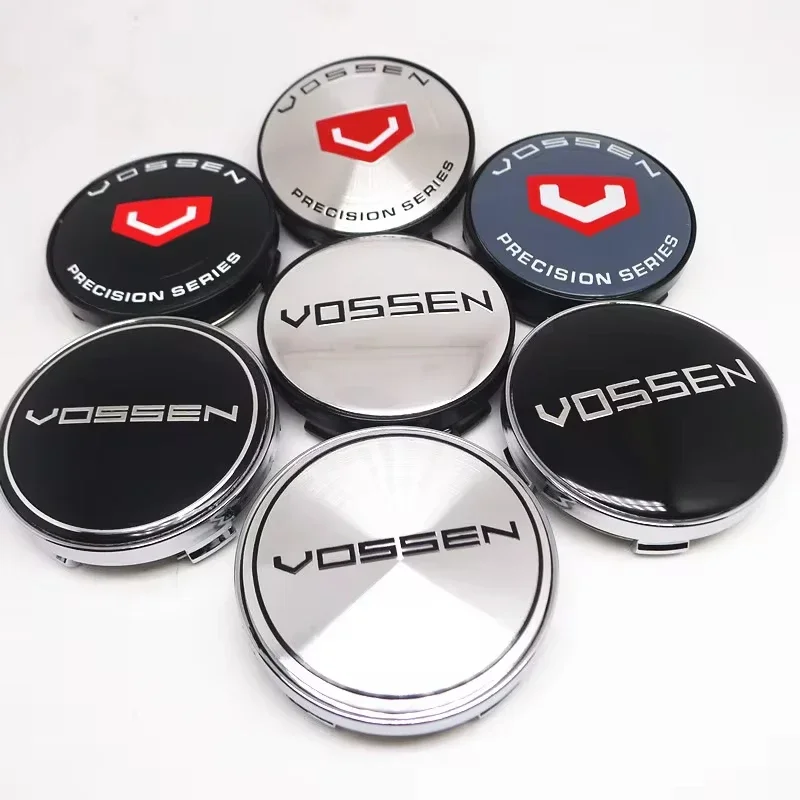 4pcs 56mm 60mm for Vossen Wheel Center Cap Emblem Badge Car Rims Hubcaps Cover  Dust-proof  Decal Auto Accessories