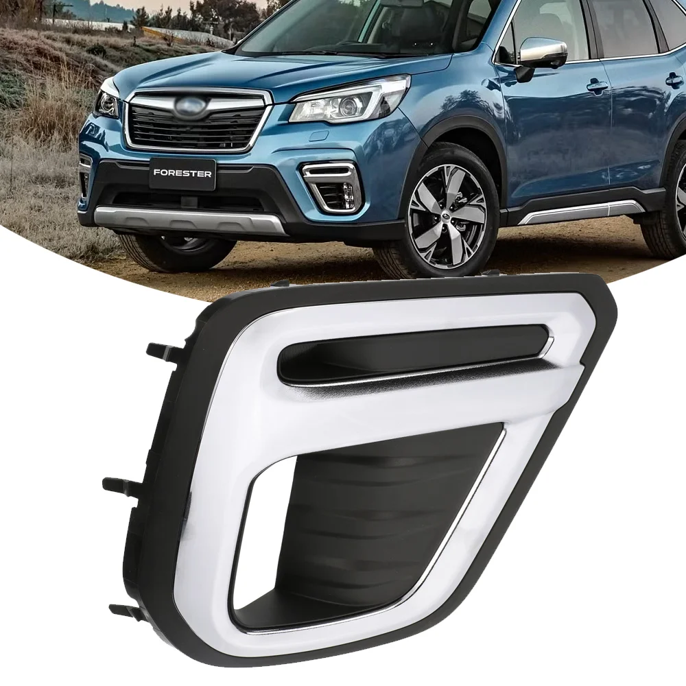 Fog Light For Subaru Forester 2019 2020 2021 2022 Front Bumper Lamp Frame Cover FogLamp Trim Cap Hood Lid Bezel Car Accessories view 6