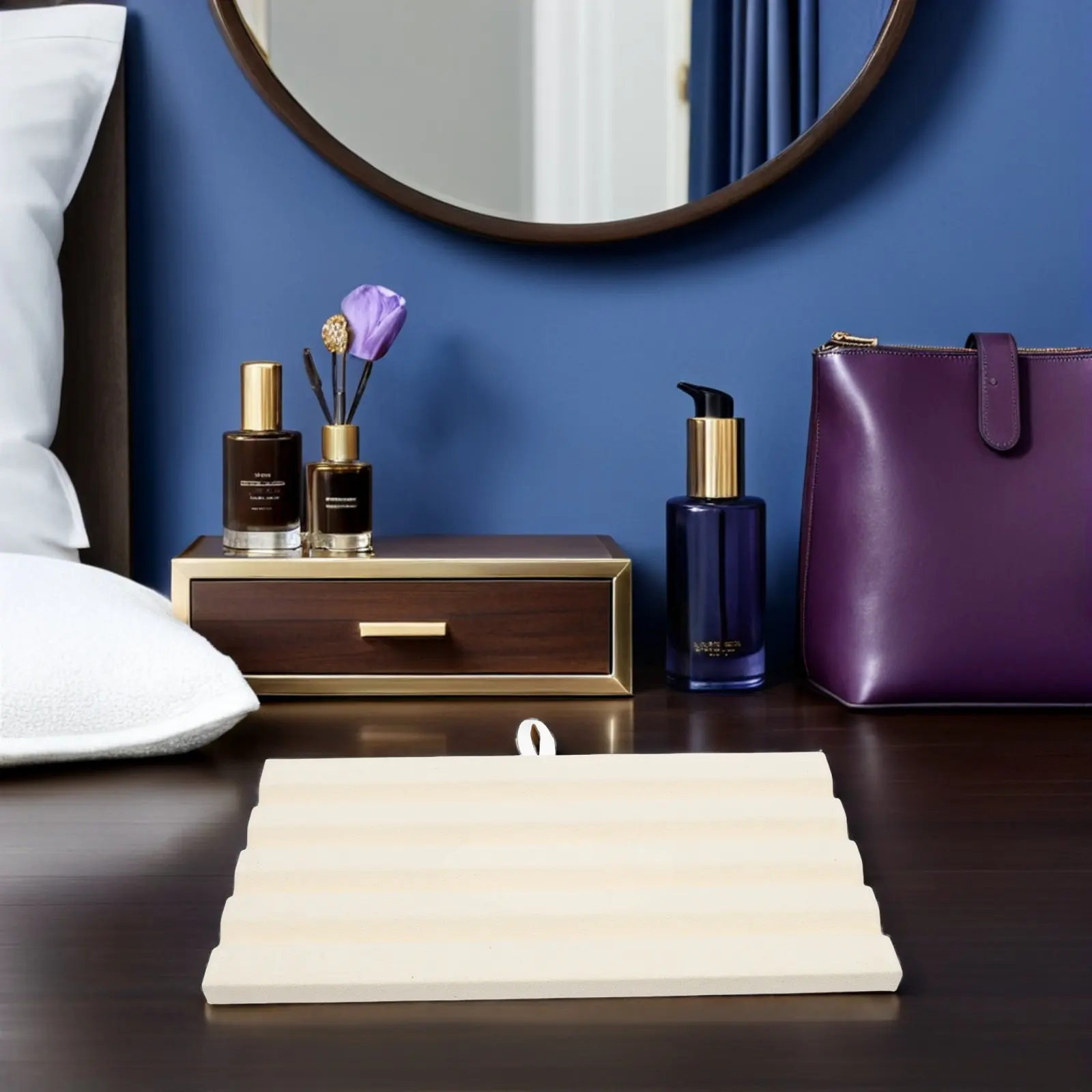 

Деревянный органайзер-вкладыш для ювелирных изделий: подставка для колец и серег, горизонтальный дизайн с отделениями, вкладыш для шкатулки, демонстрационный лоток