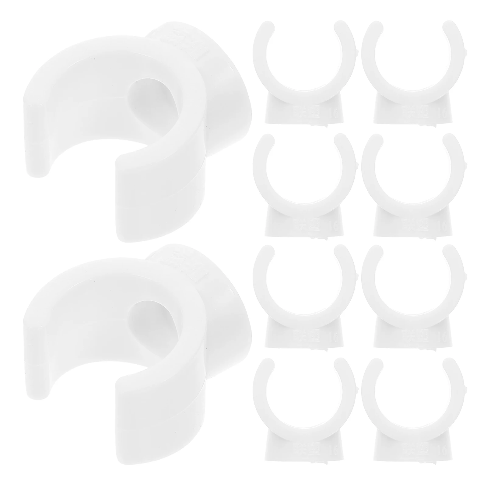 

50pcs PVC UShaped Durable Thickened Plastic Pipe Clamps for Wire Tube Heating Hose Supports Fixing Tools Plumbing Repair