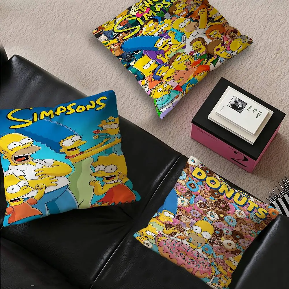 The Anime S-Simpsons Pillow Gift Home Office Decoration Bedroom Sofa Car Cushion Cover case 45x45