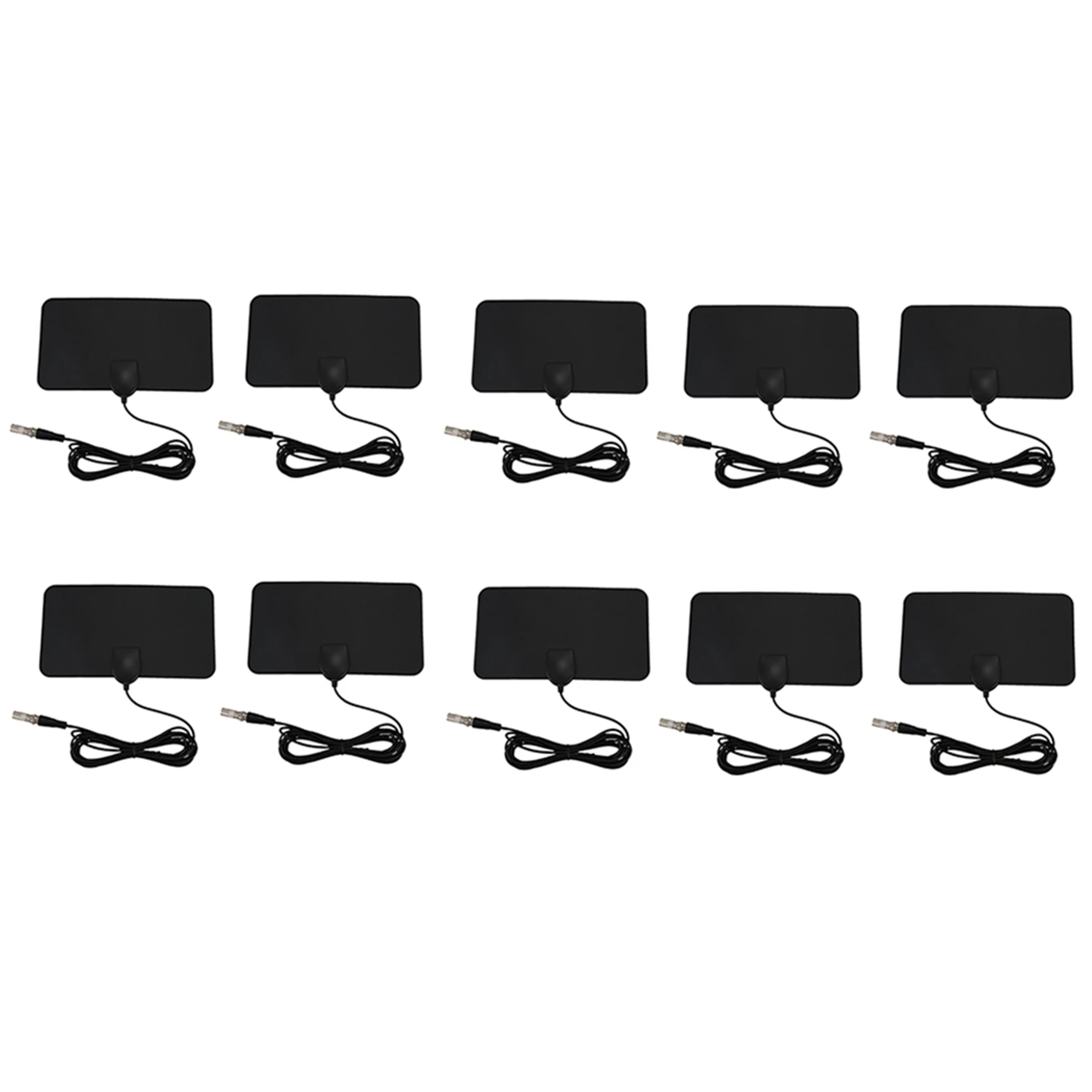 A37T-10X Flat HD Digital Indoor Zoom TV Antenna HDTV 50 Mile Range Tvfox VHF UHF DVB