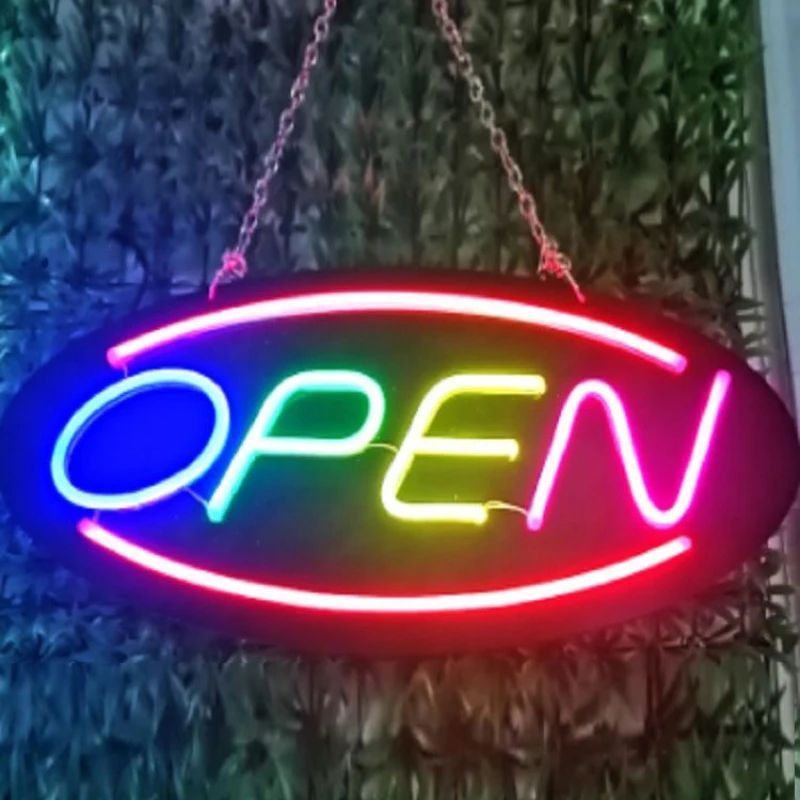 Customized ins online celebrity Decoration open is in business. Neon lights are customized with luminous words.