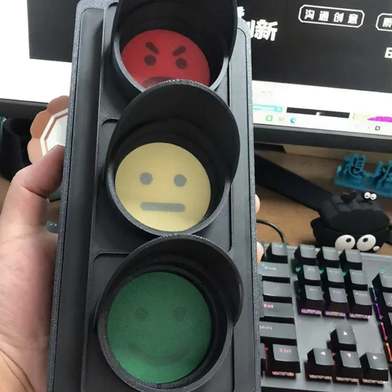Interesting Social Signals Traffic Lights With Facial Expressions, Personalized Desktop Decorations, Furniture Atmosphere Decor
