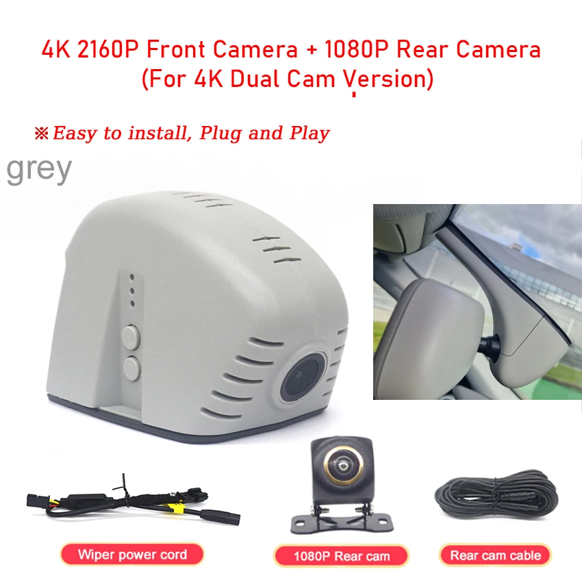 4K Car Dash Cam For Audi A3 A4 A6 A7 A8 Q3 Q5 Q7 R8 2013-2015 Car Camera Video Recorder Dashcam WIFI Car Dvr Recording Devices image 3