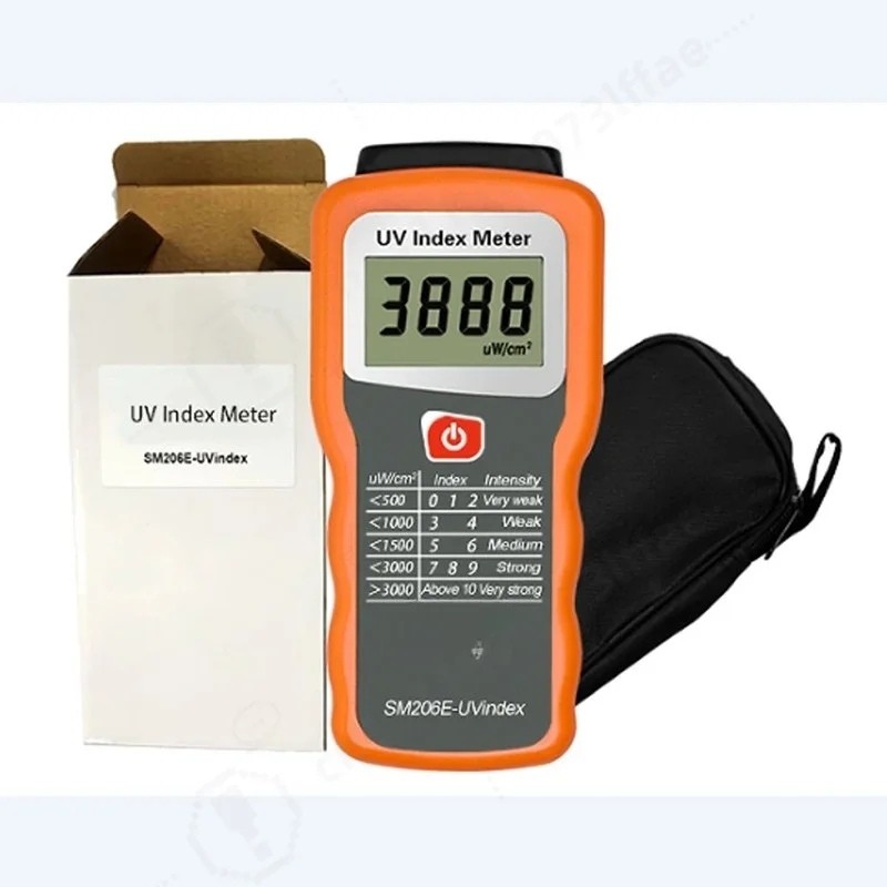 SM206E UV Index Tester, Solar Film UV Radiation Power Meter, UV Blocking Rate Detector for Solar Window Film Test