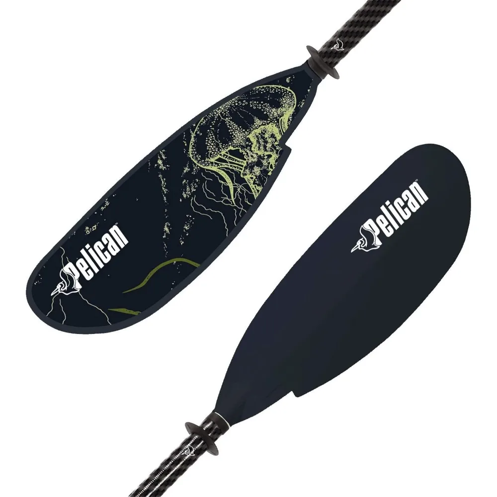 Symbiosa Kayak Paddle - Adjustable Fiberglass Shaft with Nylon Blades - Lightweight - 90.5in 240cm to 98.5in 250cm