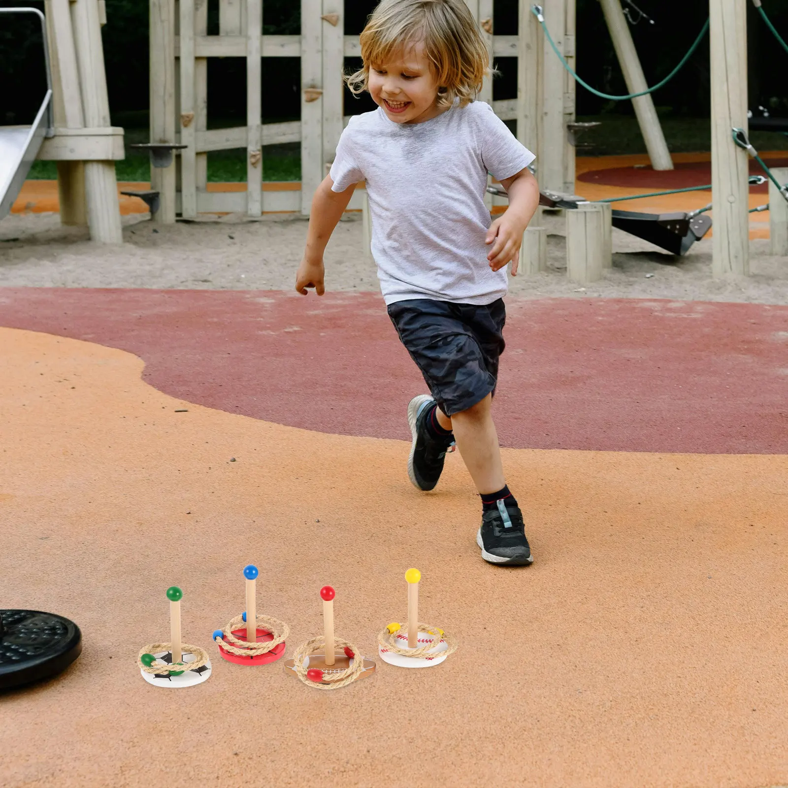Kids Outdoor Yard Equipment - Набор для игры в метание колец