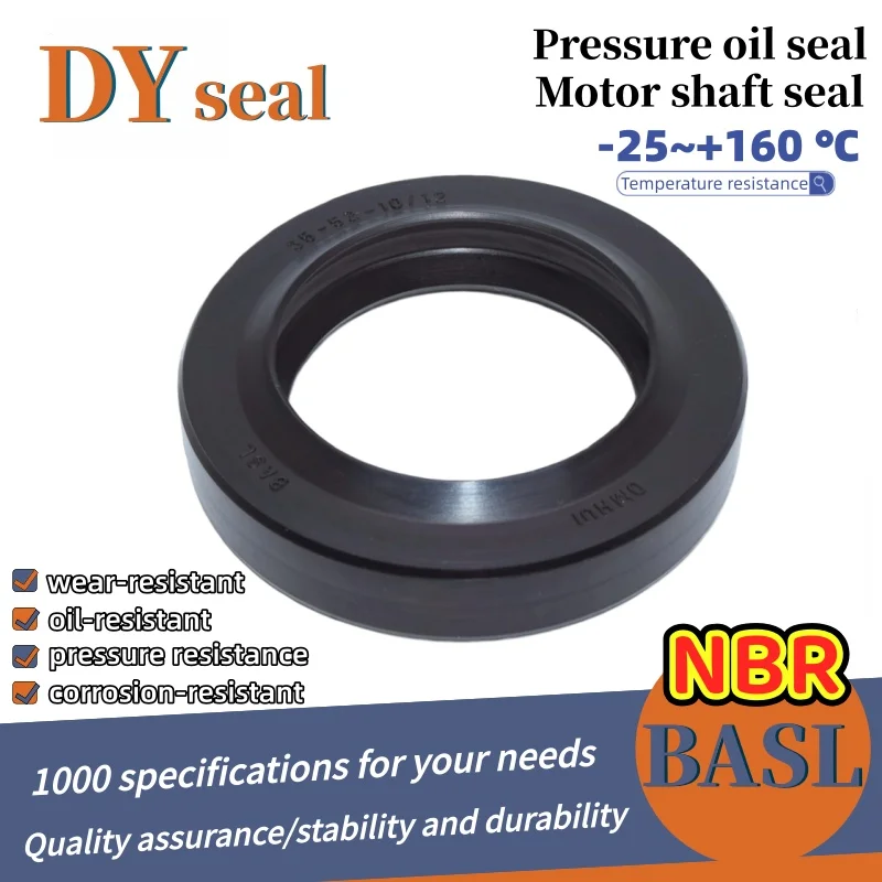 

Уплотнение вала NBR премиум-класса BASL-35*52*10/12 мм Сальник под давлением Нитриловая резина Уплотнительные прокладки вала с двойной кромкой ISO: 9001 2008