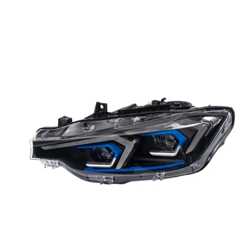 

Suitable for 2013-2018 BM W 3 Series headlight assembly F30F35, modified with LED blue-eyebrow lens headlights
