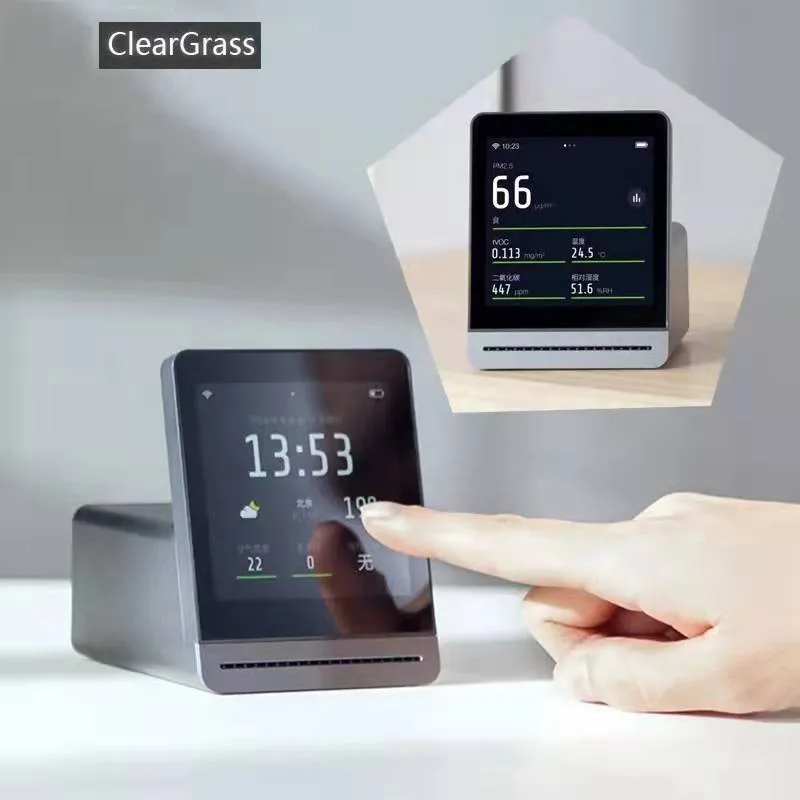 Qingping ClearGrass Air monitor Retina Touch IPS Screen Mobile Touch Operation Indoor Outdoor Clear Grass Air Detector
