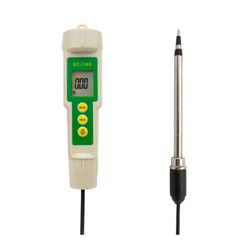 EC-3185 Portable 3 in 1 Soil Tester EC TDS Meter Tester with Probe for All Agricultural Soil Gardening Plants Farming